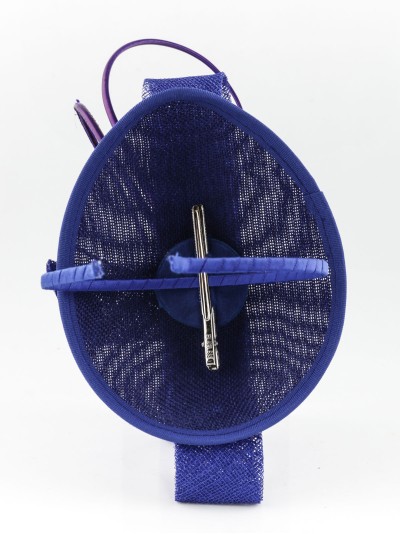 Tocado mediano plumas azulon 2