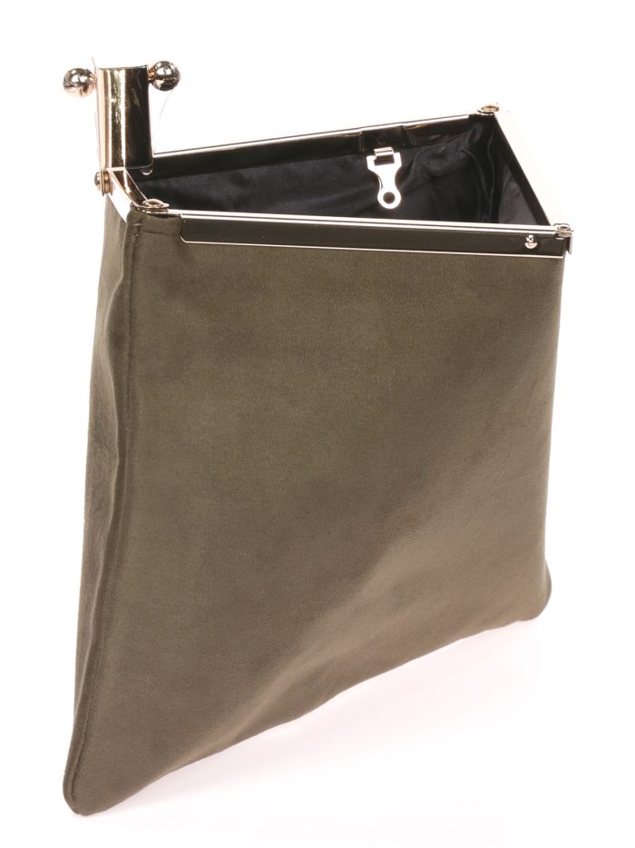 Cartera fiesta antelina kaki