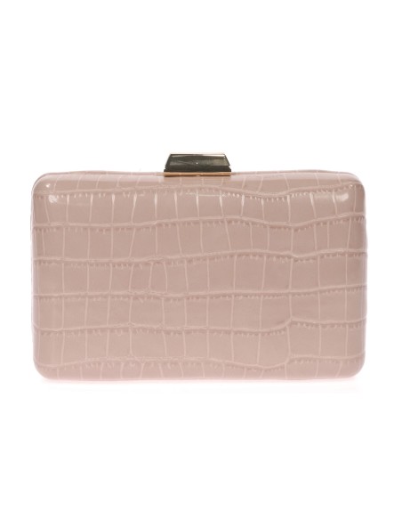 Clutch fiesta estampado coco taupe