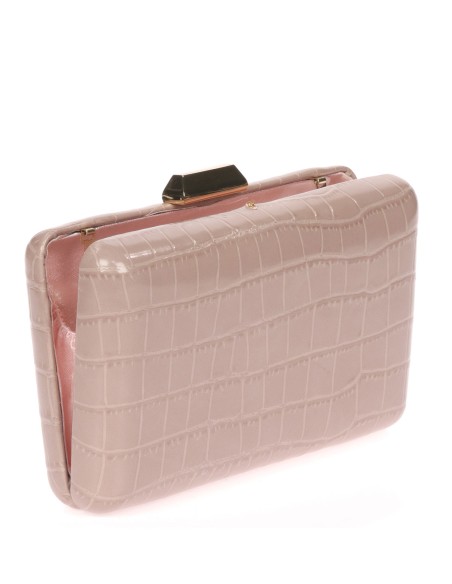 Clutch fiesta estampado coco taupe