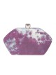 Clutch fiesta canvas multi-azul