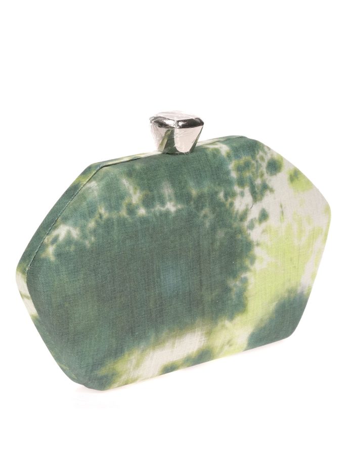 Clutch fiesta canvas multi-verde