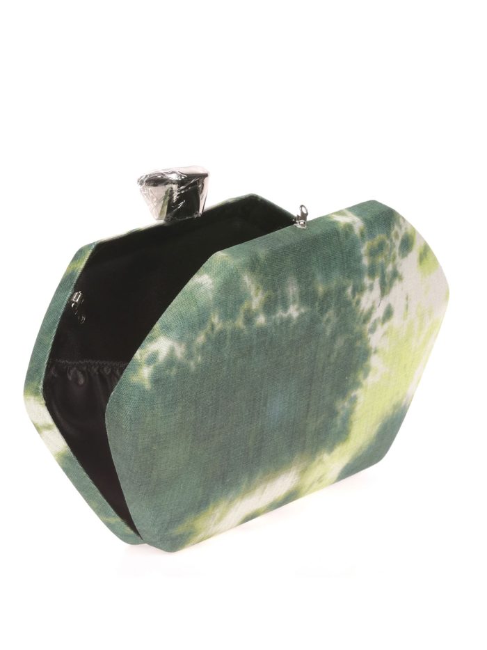 Clutch fiesta canvas multi-verde