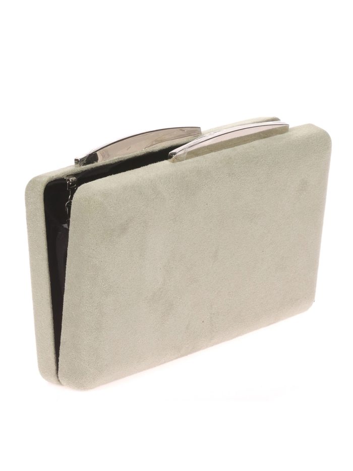 Clutch festa camurça caqui-claro