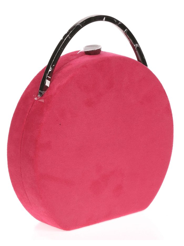 Bolso caja redonda antelina buganvia