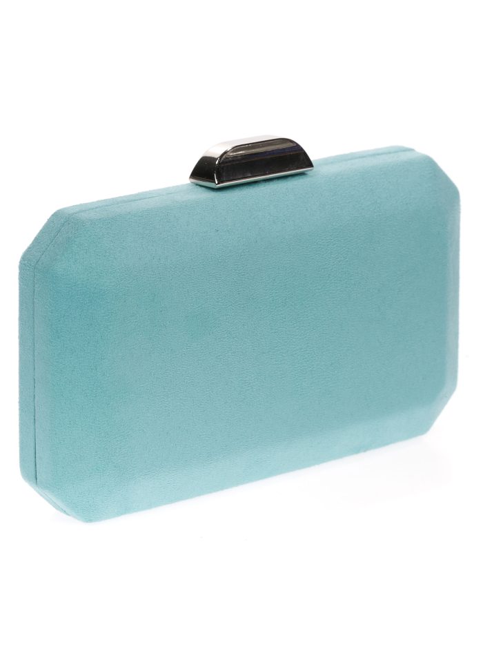 Clutch festa camurça verde-esmeralda