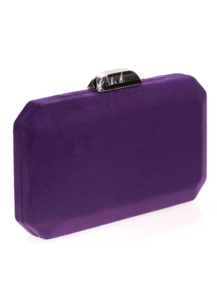 Clutch fiesta antelina morado