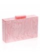 Marble effect clutch rosa-palo