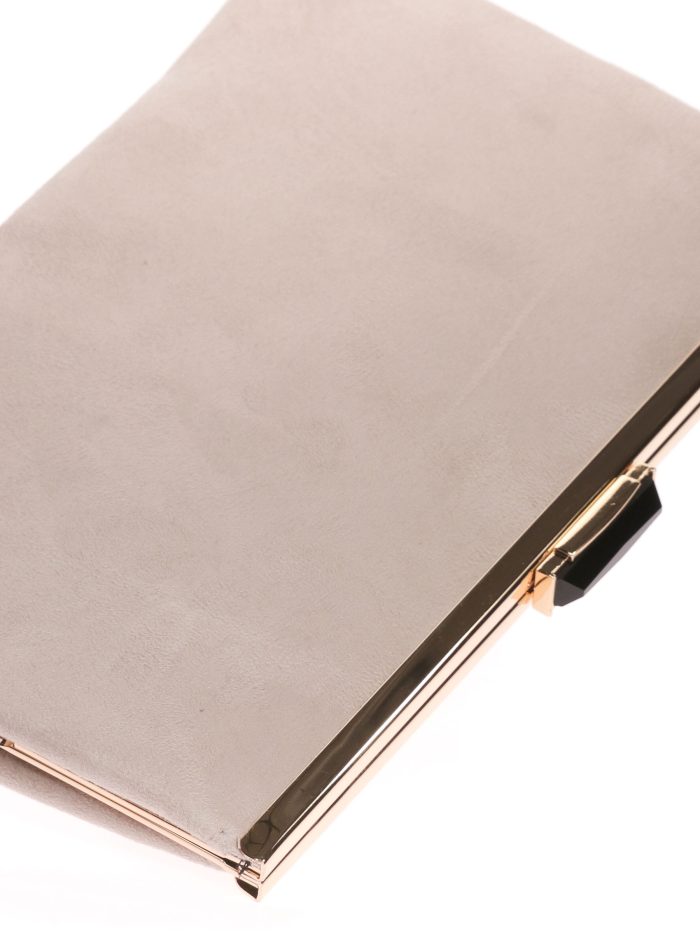 Cartera fiesta antelina beige