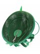 Feather hair fascinator headband verde-hierba