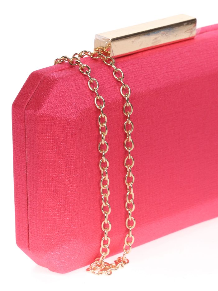 Clutch fiesta liso fucsia