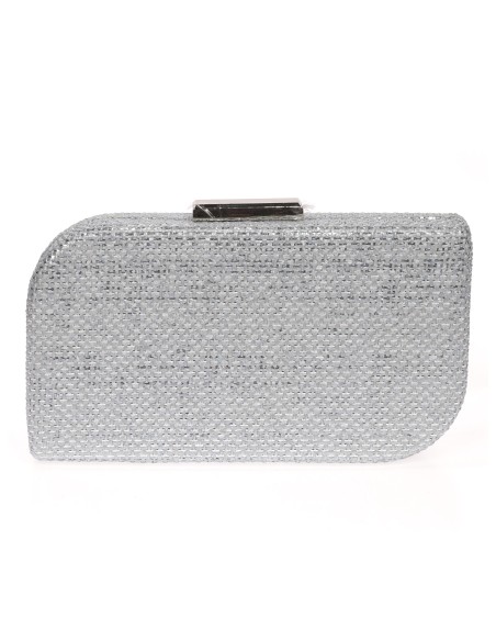 Clutch fiesta rafia azul-claro