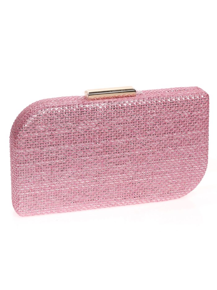 Clutch fiesta rafia fucsia