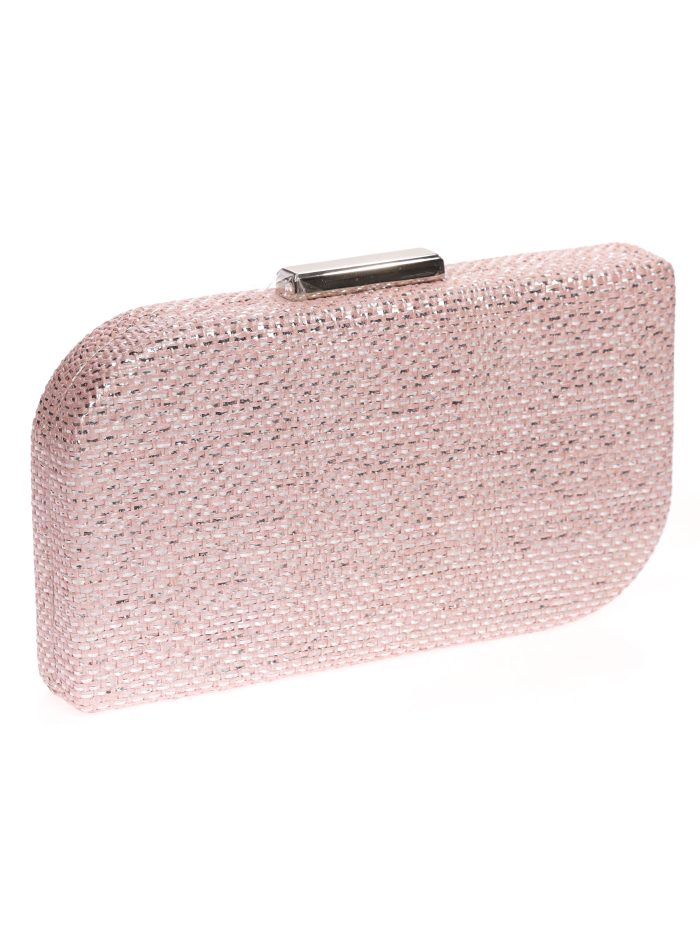 Clutch fiesta rafia rosa