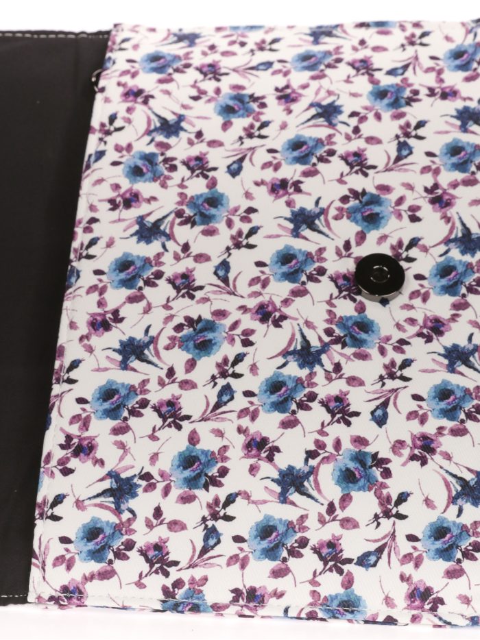 Borsetta da festa fiorellini celeste