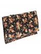 Floral print cluth negro