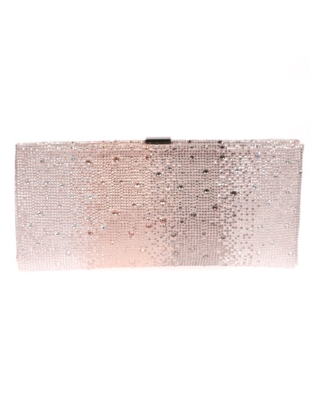 Cartera fiesta pedrería rosa