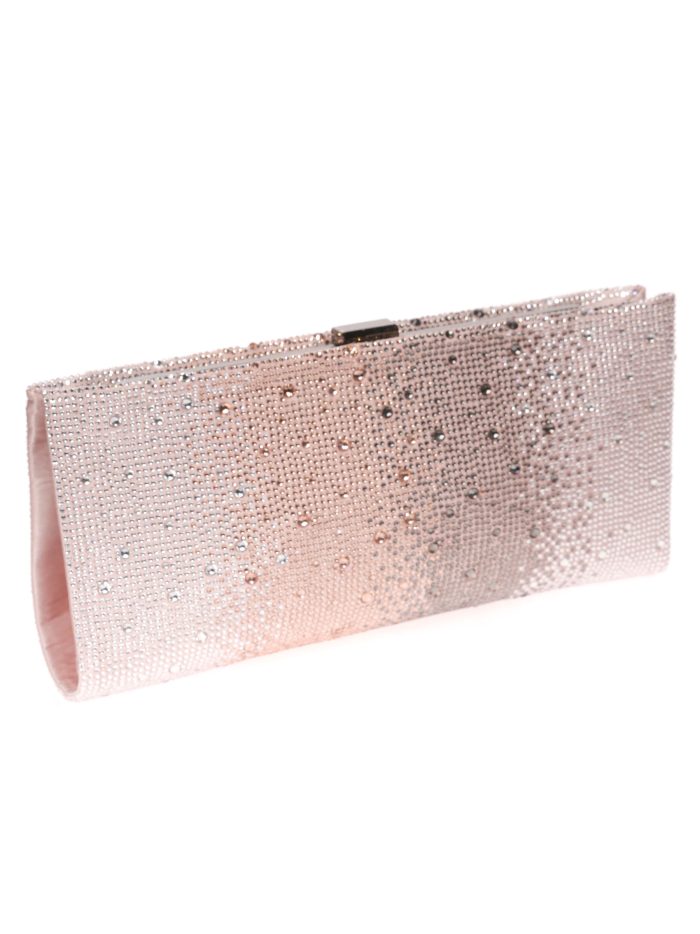 Cartera fiesta pedrería rosa