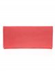Suede effect clutch coral