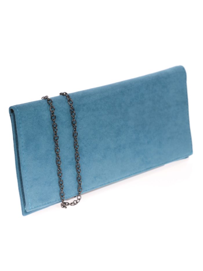 Cartera fiesta antelina teal