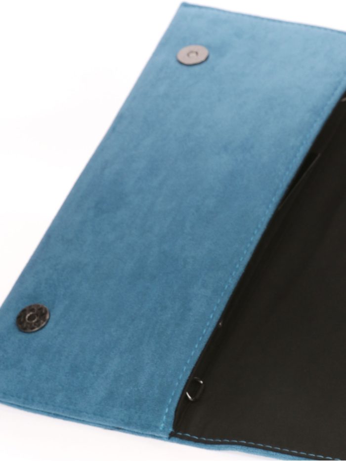 Cartera fiesta antelina teal