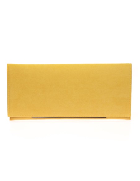 Cartera fiesta antelina amarillo