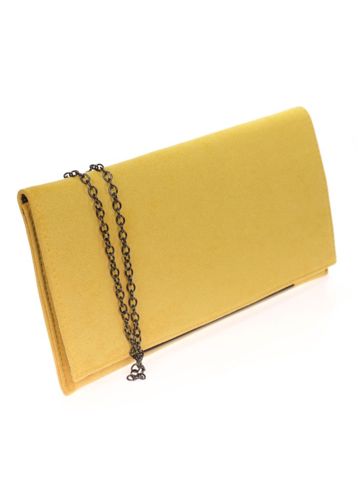 Cartera fiesta antelina amarillo