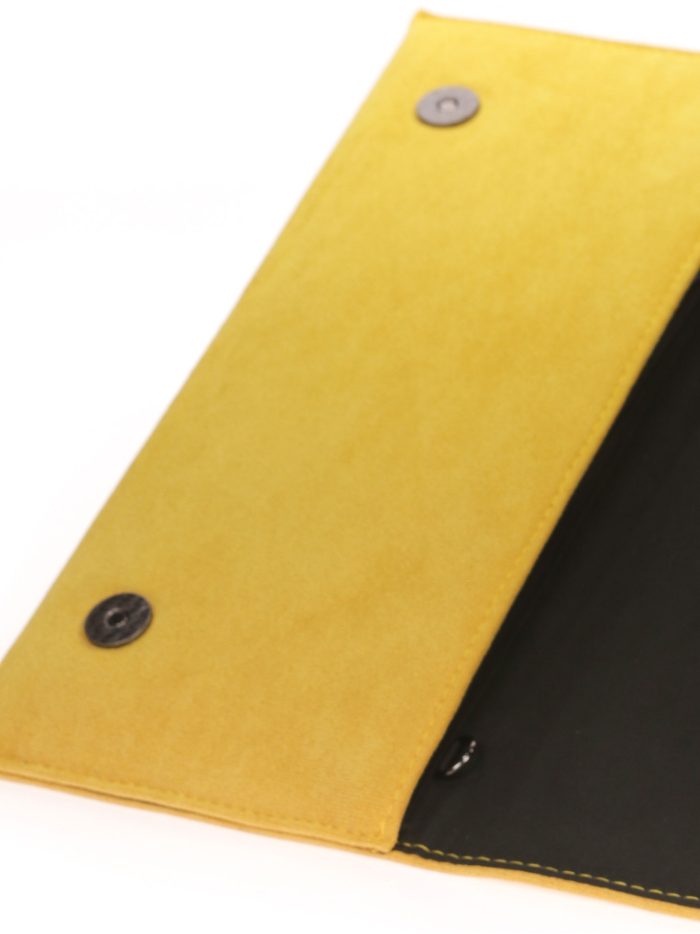 Cartera fiesta antelina amarillo