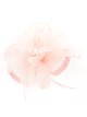 Tocado pequeño plumas rosa
