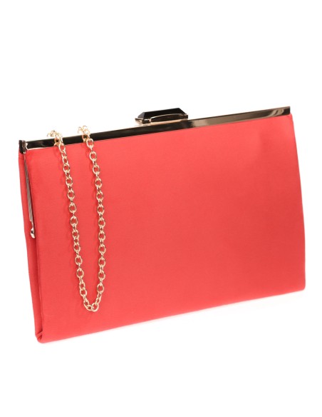 Cartera fiesta antelina rojo