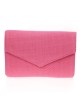 Cartera fiesta rafia fucsia
