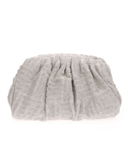 Cartera fiesta estampado gris