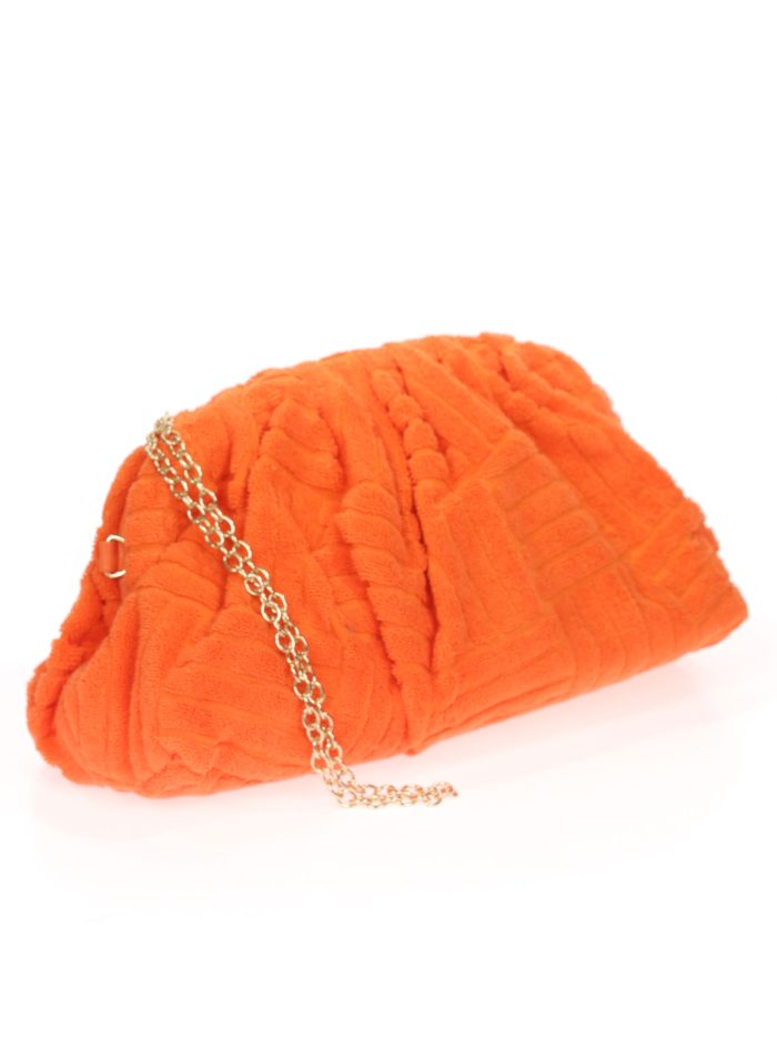 Cartera fiesta estampado naranja