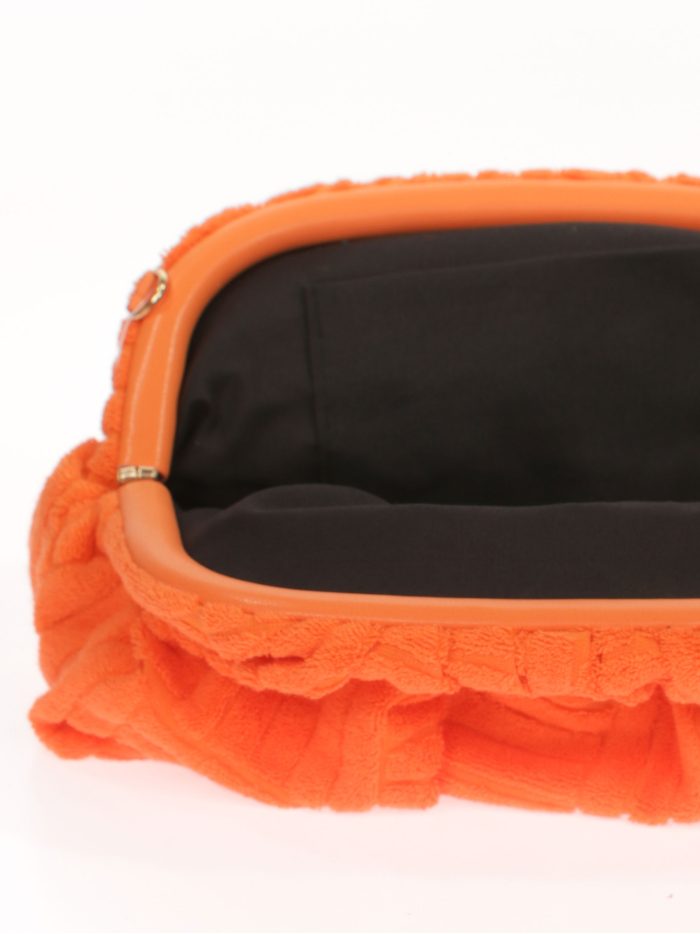 Cartera fiesta estampado naranja