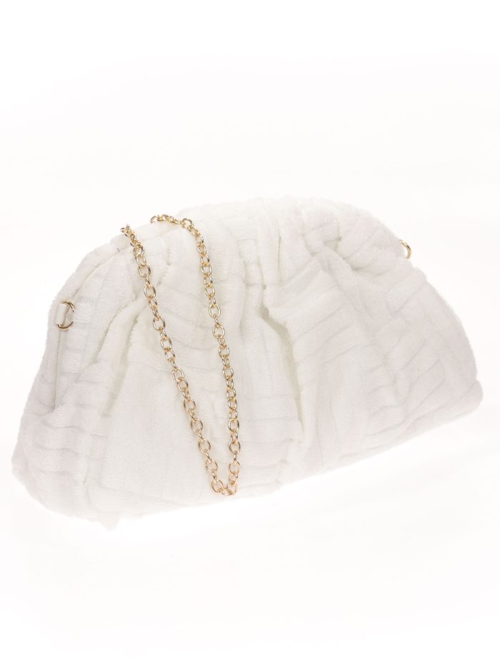 Cartera fiesta estampado blanco-ruto