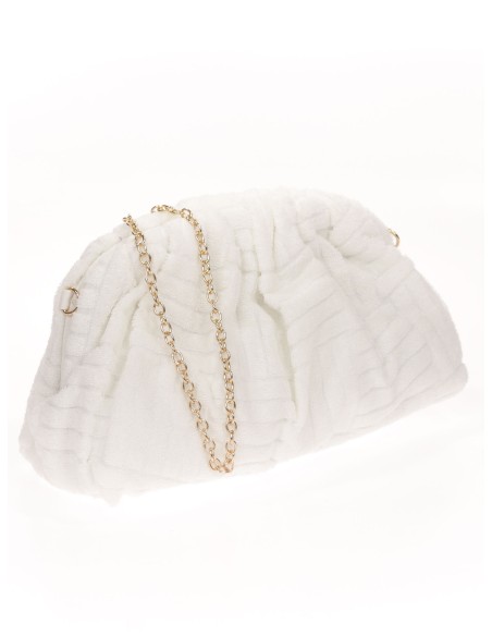 Cartera fiesta estampado blanco-ruto