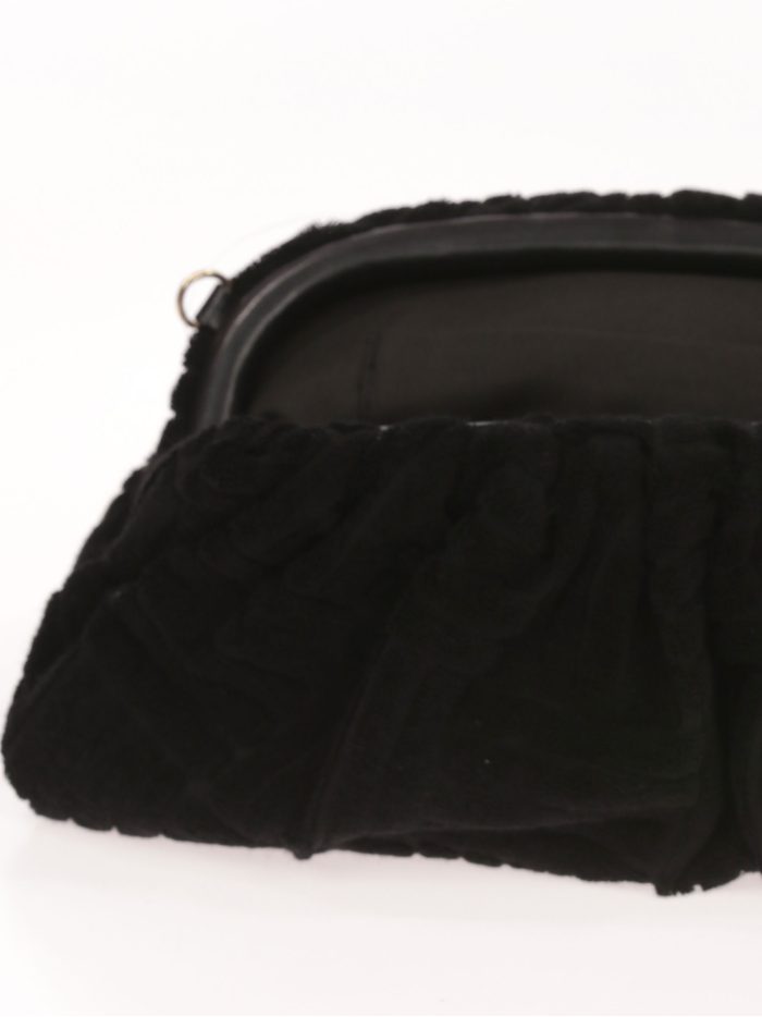 Cartera fiesta estampado negro