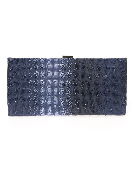 Cartera fiesta pedrería azul-marino