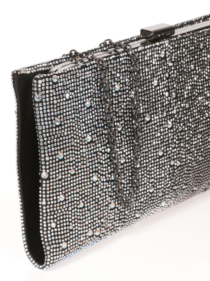 Cartera fiesta pedrería negro