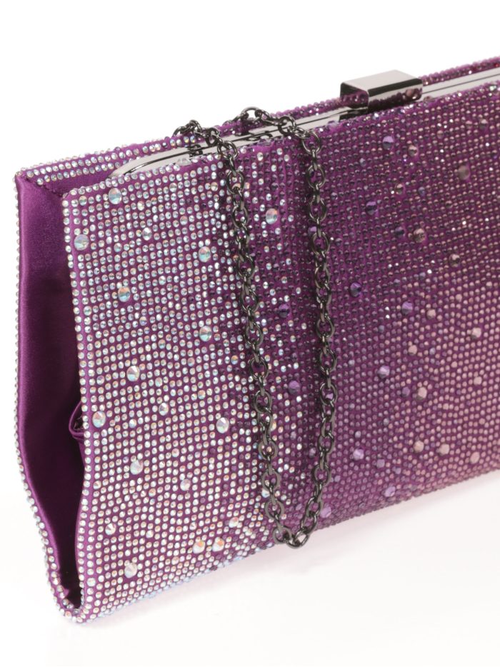 Cartera fiesta pedrería buganvilla