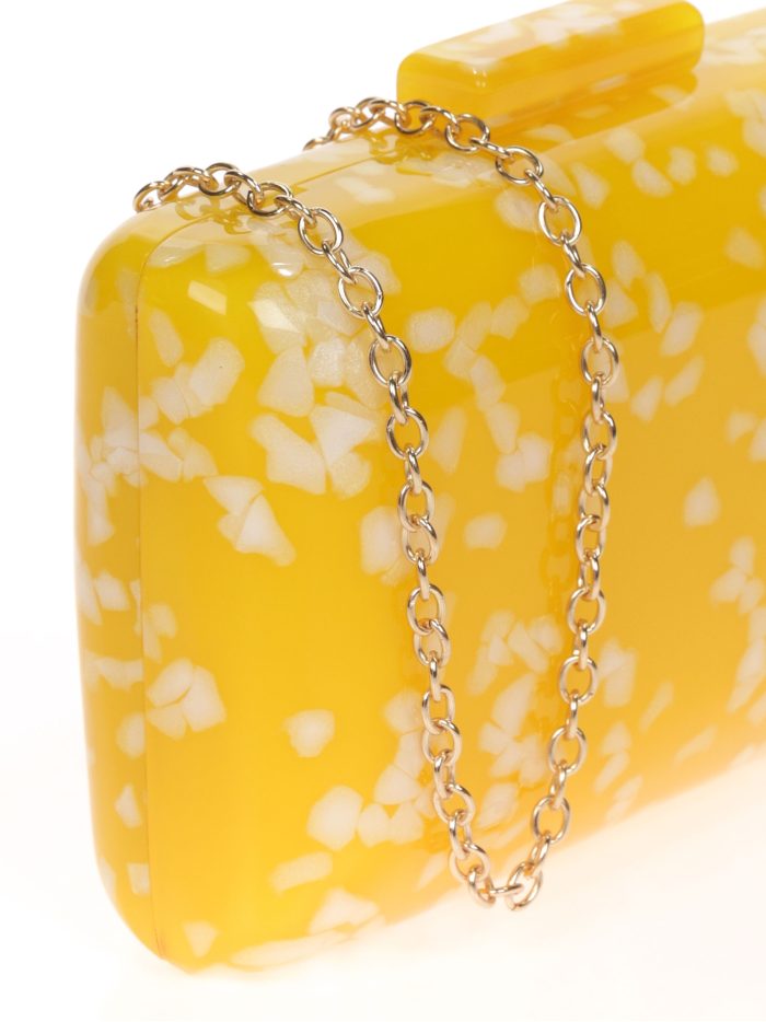 Clutch fiesta nácar amarillo