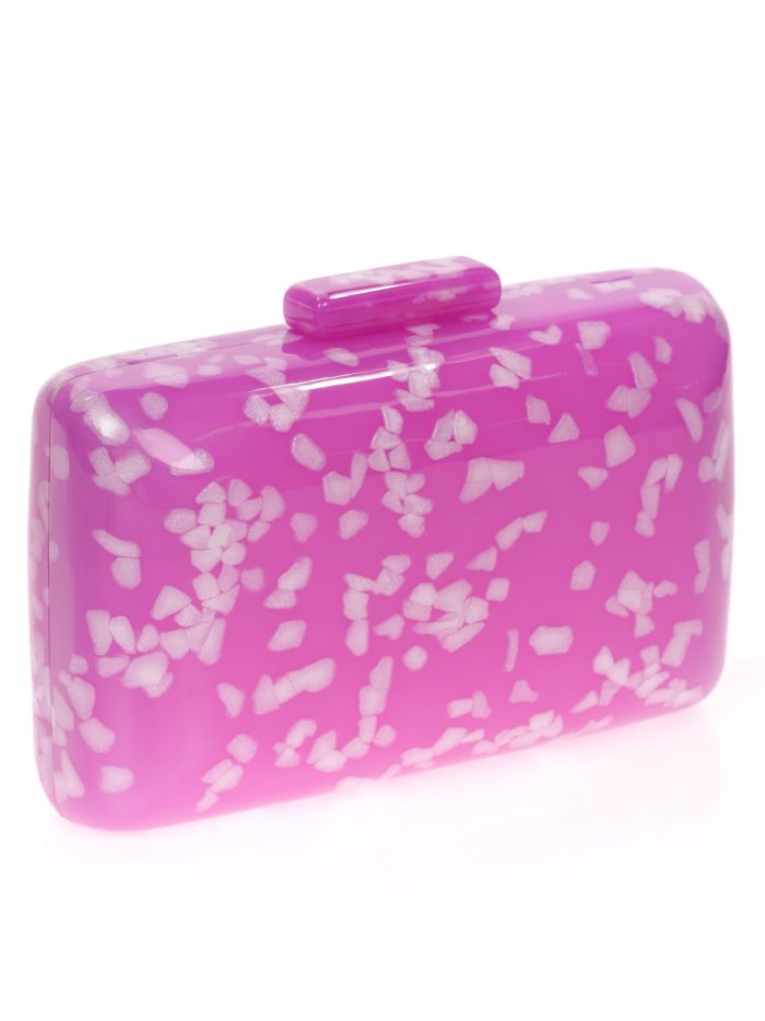 Clutch fiesta nácar fucsia