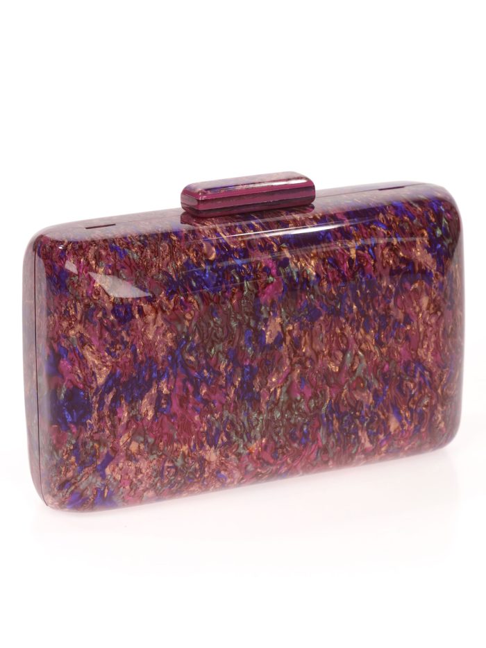 Clutch fiesta nácar buganvilla