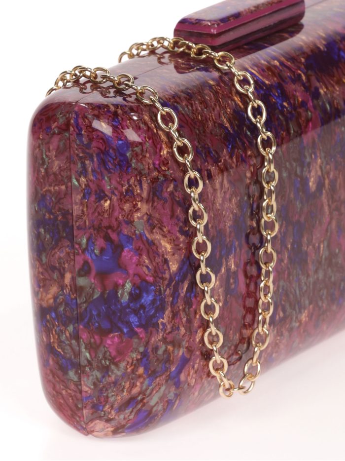 Clutch fiesta nácar buganvilla