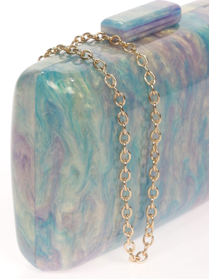 Clutch fiesta nácar violeta