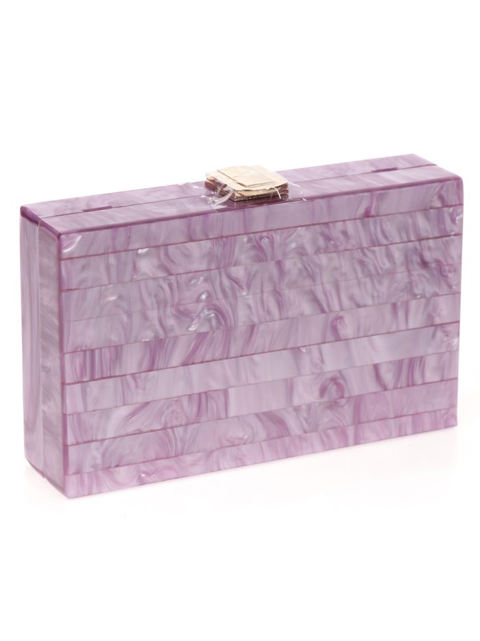 Clutch fiesta nácar violeta