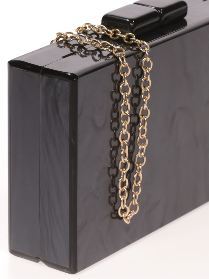 Clutch fiesta nácar negro