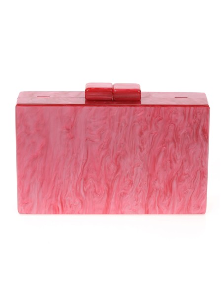 Clutch fiesta nácar fresa