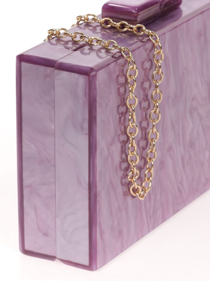 Clutch fiesta nácar violeta