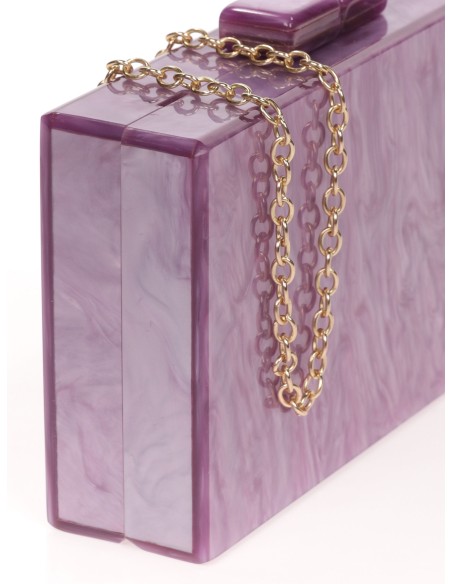 Clutch fiesta nácar violeta